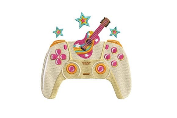 Boho Gamer Controller with Guitar Embroidery Review