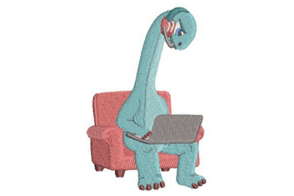 Gamer Brachiosaurus Embroidery Review