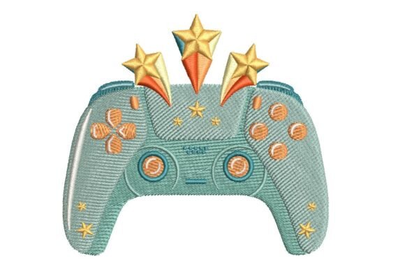 Gamer Controller with Shooting Stars Embroidery Review