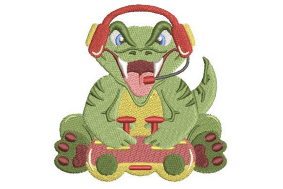 Intense Gamer T-Rex Embroidery Review