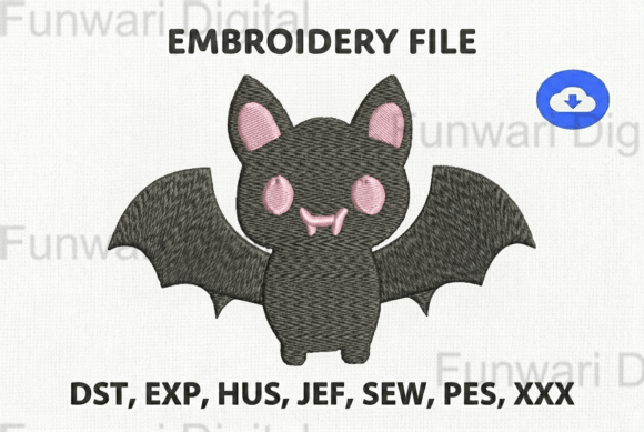 Kawaii Goth Bat Machine Embroidery Review