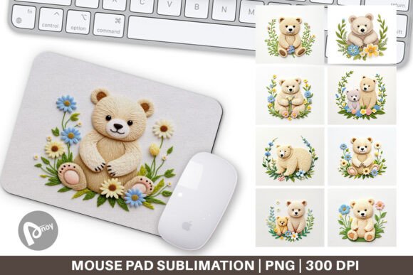 Mouse Pad Bear Embroidery Review