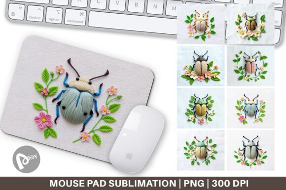 Mouse Pad Beetle Embroidery Review