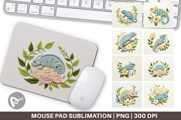 Mouse Pad Chameleon Embroidery Review