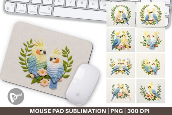 Mouse Pad Cockatiel Embroidery Design Review