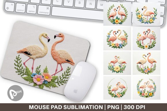 Mouse Pad Flamingo Embroidery Review