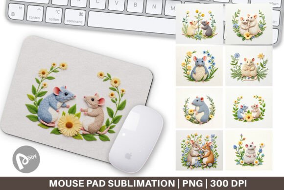 Mouse Pad Rat Embroidery: Seasonal Design Review