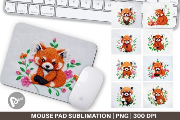 Mouse Pad Red Panda Embroidery Review