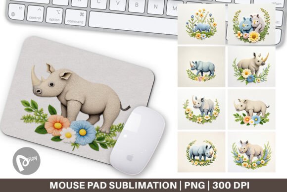 Mouse Pad Rhino Embroidery Review