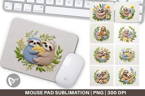 Mouse Pad Sloth Embroidery Review