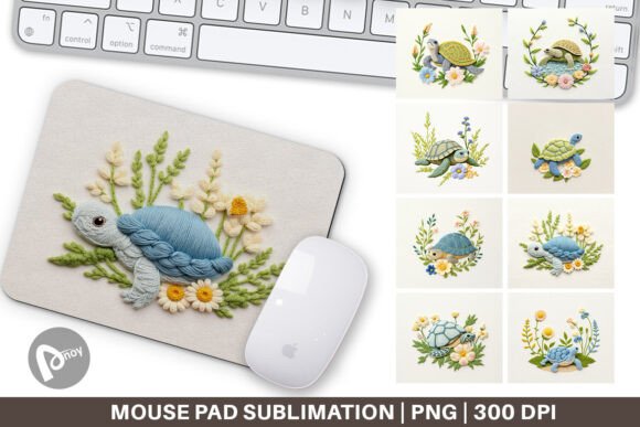 Mouse Pad Turtle Embroidery Review
