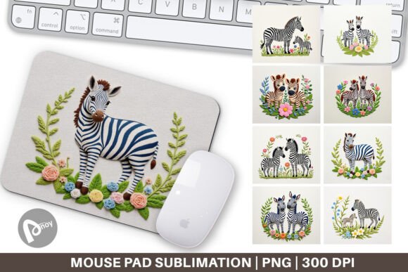 Mouse Pad Zebra Embroidery Review