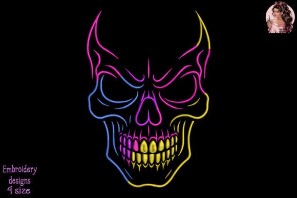 Neon Demon Skull Embroidery Review