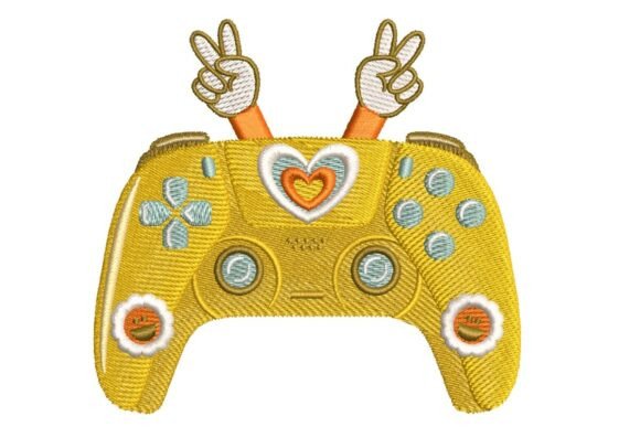 Peace Sign Gaming Controller Embroidery Review