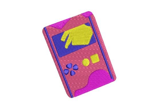 Retro Game Console Embroidery Design
