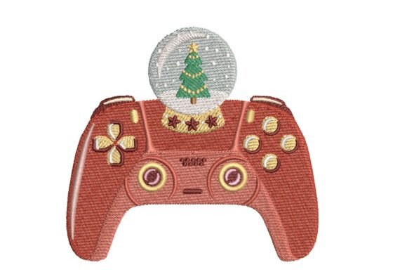 Snow Globe Christmas Gaming Controller Embroidery Review