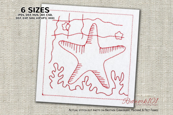 Starfish in Water Embroidery Design Review